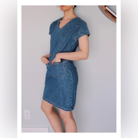 Vintage Denim Dress - Picture 1 of 4